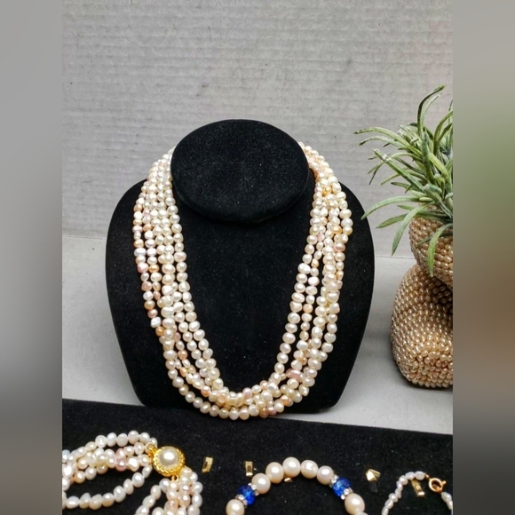 Rice & Baroque Pearl Jewelry Lot w/ Decor Pearl panda - Picture 3 of 16